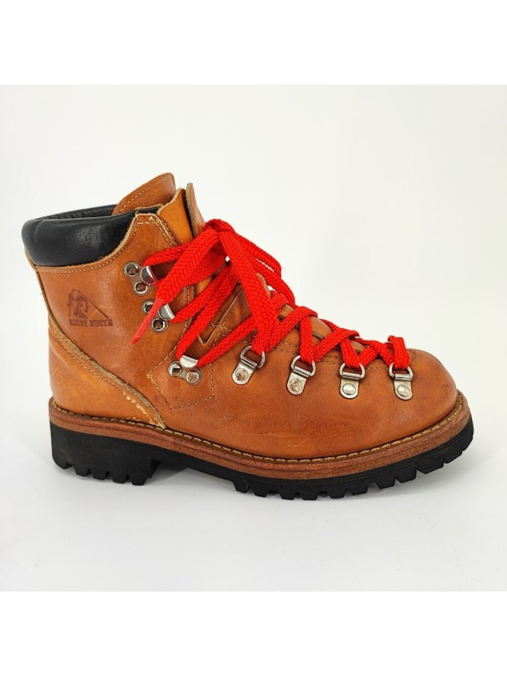 Rocky Boots Men’s 8 W Boots Leather Hiking Work Brown USA Made Lace Up 1150
